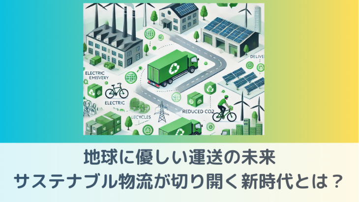 地球に優しい運送の未来、サステナブル物流が切り開く新時代とは？